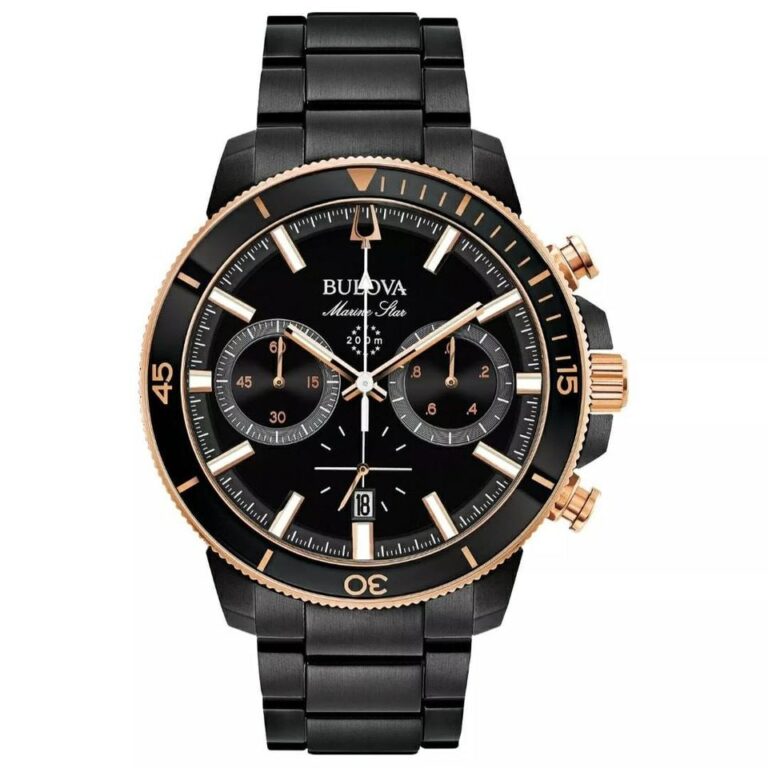 Bulova Marine star Black Chronograph serie 98b302