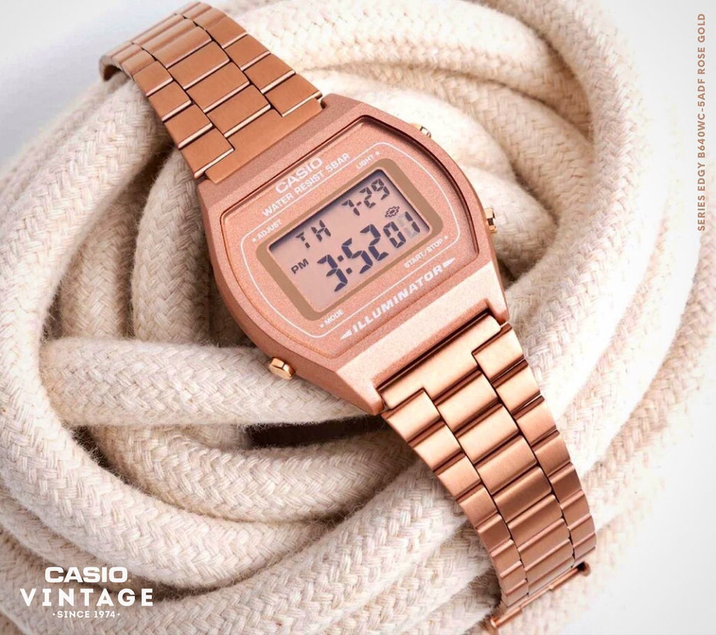 Casio Vintage Digital Rose Gold B640WC-5ADF