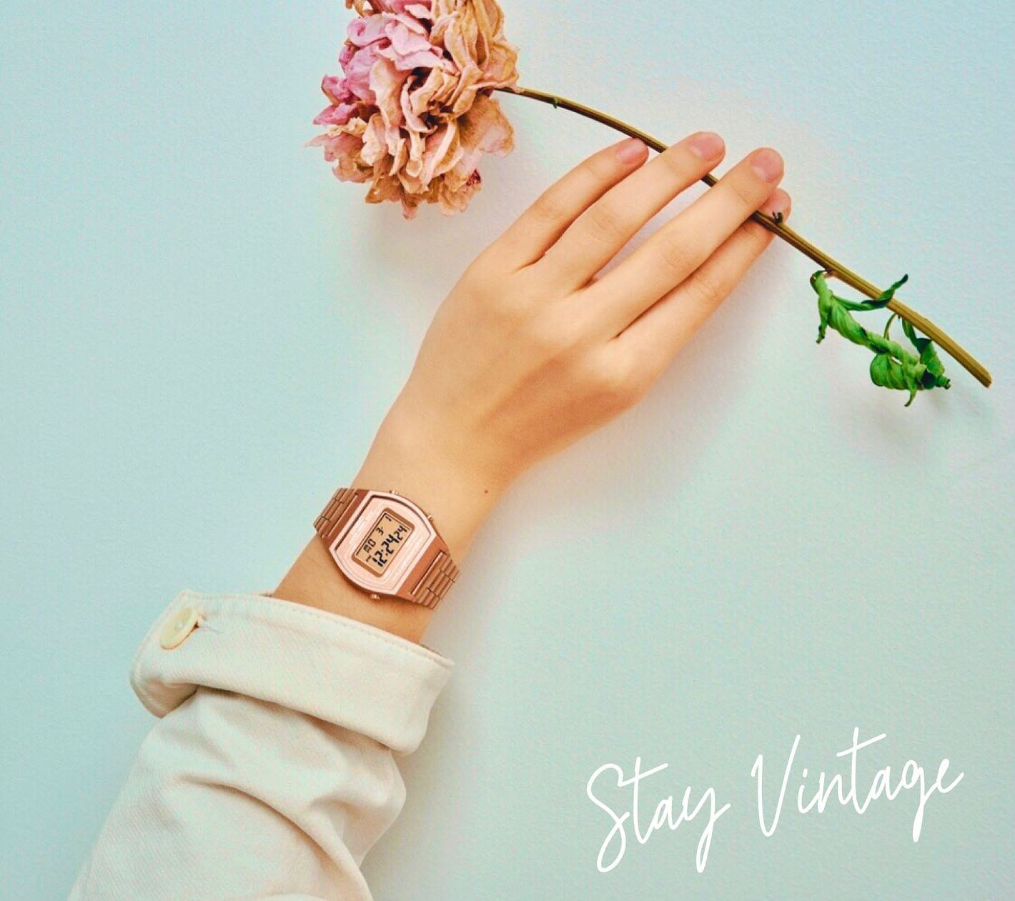 Casio Vintage Digital Rose Gold B640WC-5ADF