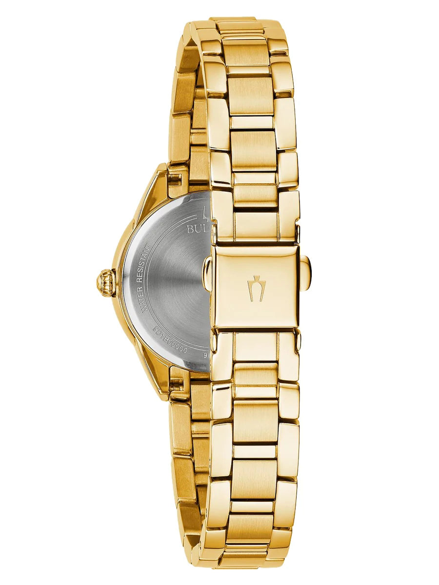 Bulova 97P150 II Sutton en dorado con diamantes