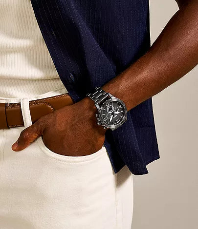 Fossil Nate Gunmetal JR1437