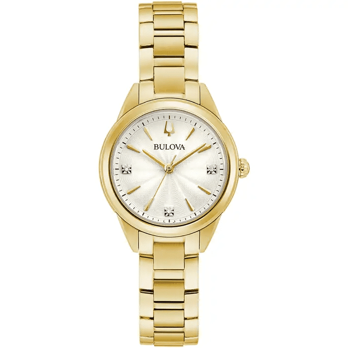 Bulova 97P150 II Sutton en dorado con diamantes
