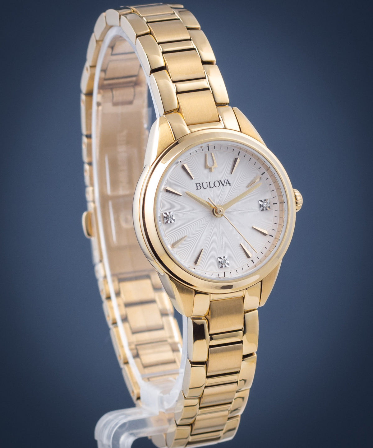 Bulova 97P150 II Sutton en dorado con diamantes